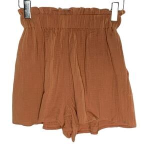 Bishop Young XS NEW Womens Sardinia Shorts Pull On Cotton Textured Dusty Coral
